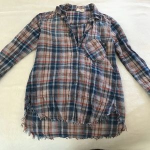 Bella Dahl distressed flannel